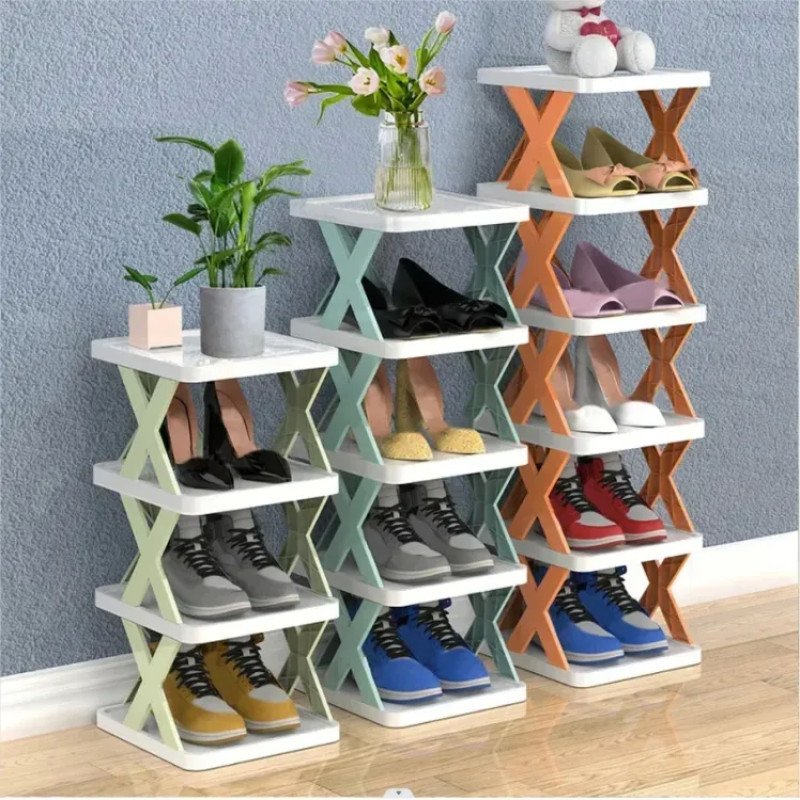 Multifunctional 2 Piece 5 layer Shoe Organizer Rack