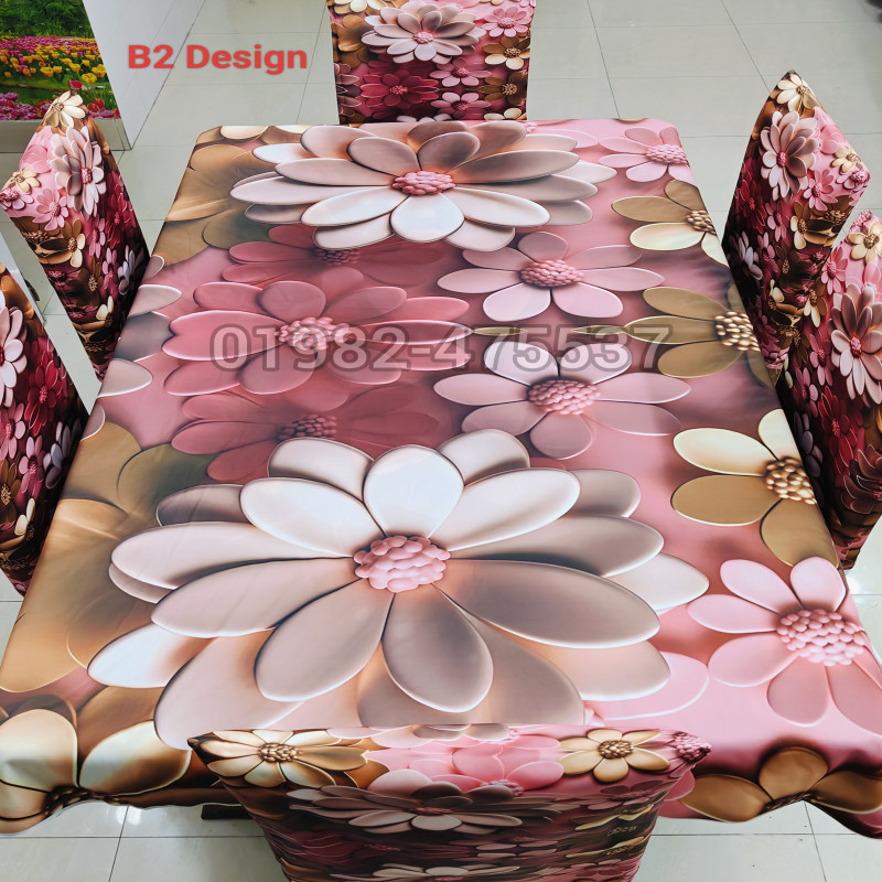 B2 Stylish 3D Chair + Table Cover 6p