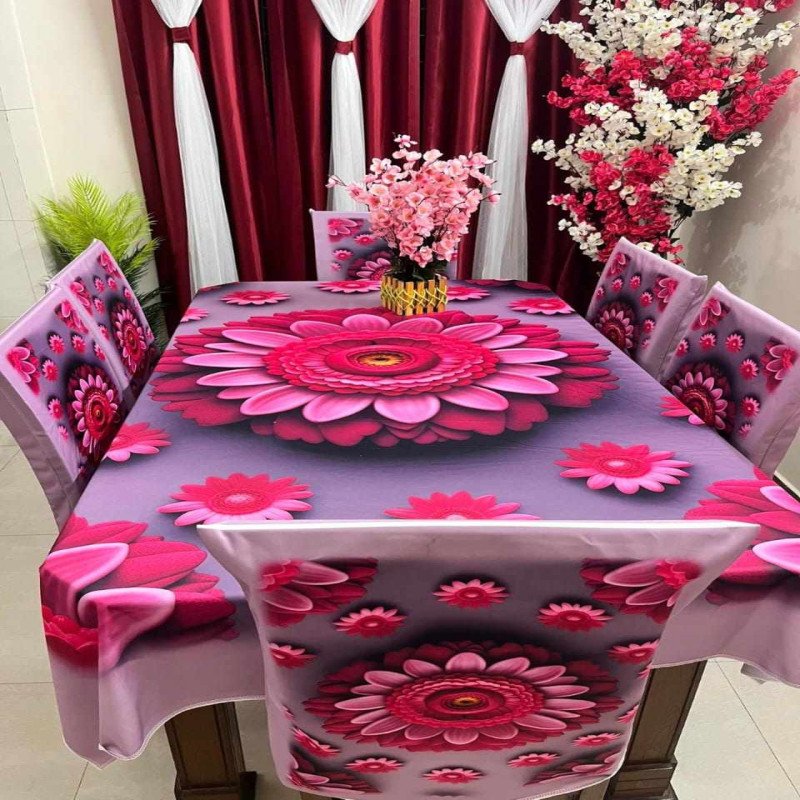 H7 Stylish 3D Chair + Table Cover 6p