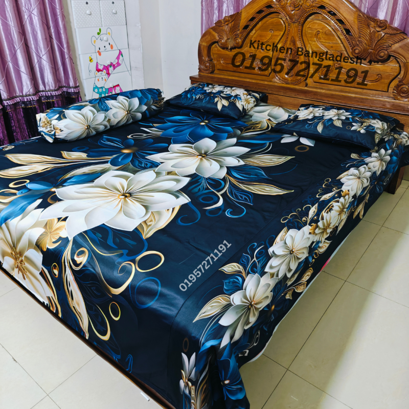 B4 Stylish 3d Bed + Pillow Cover