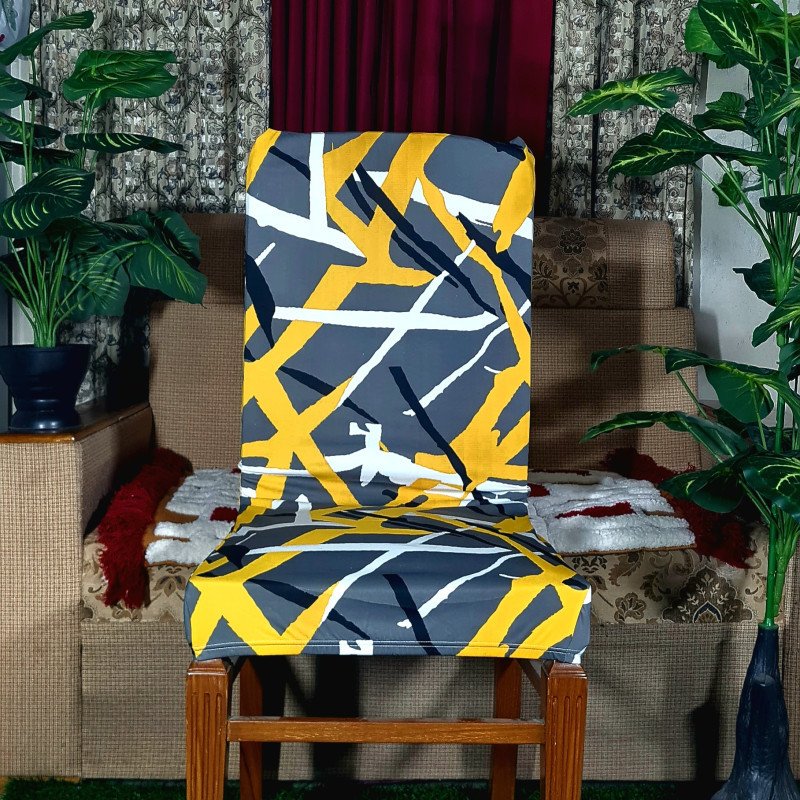 1pc Cover Dining Set (Yellow Colour) China Premium Quality Chair Cover