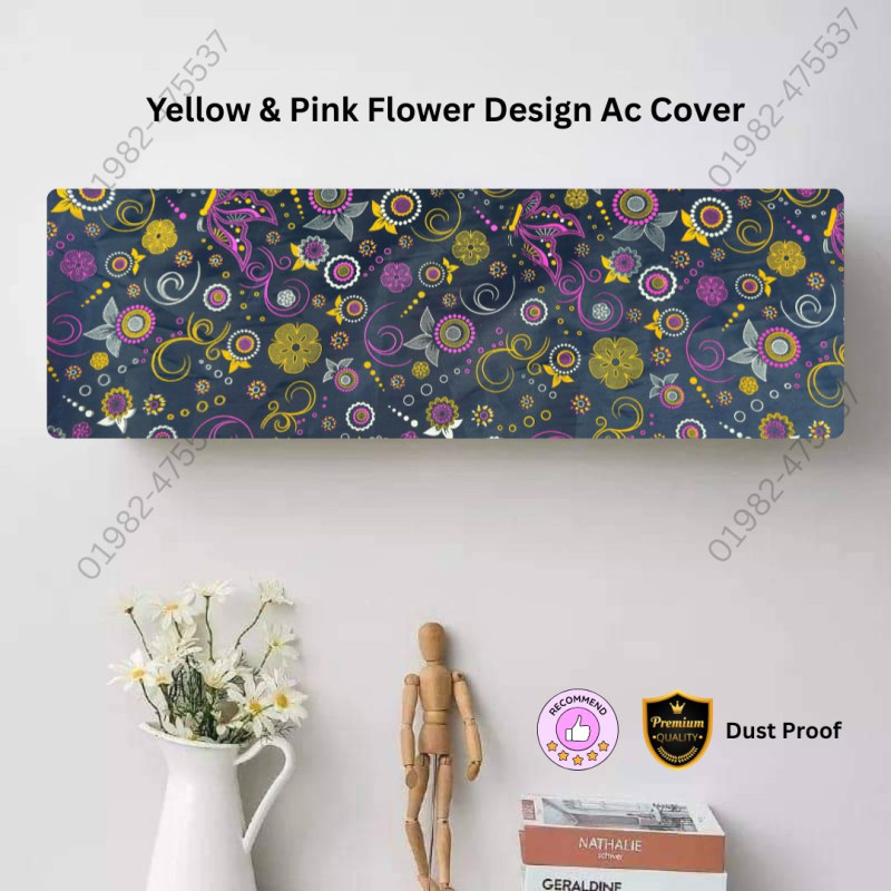 Original Yellow And Pink Ac Cover 2 Ton Size