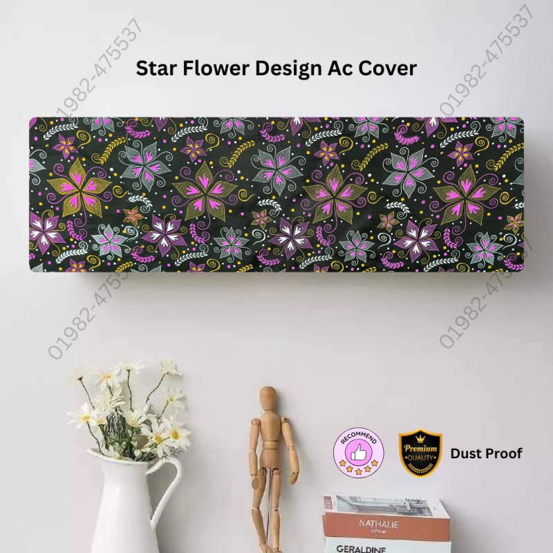 Original Star And Flower Ac Cover 1.5 Ton Size